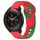 Per Xiaomi MI Watch S1 Pro cinturino in silicone bicolore da 22 mm (rosso + verde) Per Xiaomi MI Watch S1 Pro cinturino in silicone bicolore da 22 mm (rosso + verde)