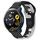 Per Xiaomi Watch S1 Active cinturino in silicone bicolore da 22 mm (nero + grigio) Per Xiaomi Watch S1 Active cinturino in silicone bicolore da 22 mm (nero + grigio)