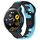 Per Xiaomi Watch S1 Active cinturino in silicone bicolore da 22 mm (nero + blu) Per Xiaomi Watch S1 Active cinturino in silicone bicolore da 22 mm (nero + blu)