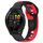 Per cinturino in silicone bicolore Garmin Forerunner 265 da 22 mm (nero + rosso)