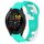 Per cinturino in silicone bicolore Garmin Forerunner 265 da 22 mm (ciano + bianco) Per cinturino in silicone bicolore Garmin Forerunner 265 da 22 mm (ciano + bianco)