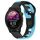 Per cinturino in silicone bicolore Garmin Forerunner 255 da 22 mm (nero + blu) Per cinturino in silicone bicolore Garmin Forerunner 255 da 22 mm (nero + blu)