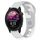 Per cinturino in silicone bicolore Garmin Forerunner 255 da 22 mm (grigio + bianco) Per cinturino in silicone bicolore Garmin Forerunner 255 da 22 mm (grigio + bianco)