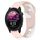 Per cinturino in silicone bicolore Garmin Forerunner 255 Music da 22 mm (rosa + bianco) Per cinturino in silicone bicolore Garmin Forerunner 255 Music da 22 mm (rosa + bianco)