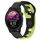 Per cinturino in silicone bicolore Garmin Forerunner 255 Music da 22 mm (nero + verde) Per cinturino in silicone bicolore Garmin Forerunner 255 Music da 22 mm (nero + verde)