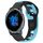 Per cinturino in silicone bicolore Garmin Venu 2 da 22 mm (nero + blu)