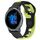 Per cinturino in silicone bicolore Garmin Venu 2 da 22 mm (nero + verde)