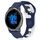 Per cinturino in silicone bicolore Garmin Venu 2 da 22 mm (blu + bianco)