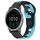 Per cinturino in silicone bicolore Garmin Venu 3 da 22 mm (nero + blu)