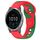 Per cinturino in silicone bicolore Garmin Venu 3 da 22 mm (rosso + verde)