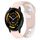 Per cinturino in silicone bicolore Garmin Vivoactive 4 da 22 mm (rosa + bianco) Per cinturino in silicone bicolore Garmin Vivoactive 4 da 22 mm (rosa + bianco)