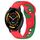 Per cinturino in silicone bicolore Garmin Vivoactive 4 da 22 mm (rosso + verde)