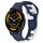 Per cinturino in silicone bicolore Garmin Vivoactive 4 da 22 mm (blu + bianco) Per cinturino in silicone bicolore Garmin Vivoactive 4 da 22 mm (blu + bianco)