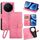 Per vivo X200 Pro 5G Custodia in pelle goffrata con motivo albero e cervo (rosa) Per vivo X200 Pro 5G Custodia in pelle goffrata con motivo albero e cervo (rosa)