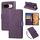 Custodia in pelle con 3 slot per carte di credito e motivo a fiori di rosa per Google Pixel 8 (viola scuro) Custodia in pelle con 3 slot per carte di credito e motivo a fiori di rosa per Google Pixel 8 (viola scuro)