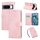 Per Google Pixel 8 Pro Custodia in pelle con 3 slot per carte e motivo a fiori rosa in rilievo (rosa) Per Google Pixel 8 Pro Custodia in pelle con 3 slot per carte e motivo a fiori rosa in rilievo (rosa)