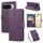 Per Google Pixel 9 / 9 Pro Custodia in pelle con 3 slot per carte e motivo a fiori di rosa (viola scuro) Per Google Pixel 9 / 9 Pro Custodia in pelle con 3 slot per carte e motivo a fiori di rosa (viola scuro)