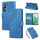 Custodia in pelle con 3 slot per carte di credito e motivo a rose in rilievo per Realme C65 4G (blu) Custodia in pelle con 3 slot per carte di credito e motivo a rose in rilievo per Realme C65 4G (blu)
