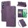 Custodia in pelle con 3 slot per carte di credito e motivo a rose in rilievo per Realme C65 4G (viola scuro) Custodia in pelle con 3 slot per carte di credito e motivo a rose in rilievo per Realme C65 4G (viola scuro)