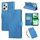 Custodia in pelle con 3 slot per carte di credito e motivo a rose in rilievo per Realme C35 4G (blu) Custodia in pelle con 3 slot per carte di credito e motivo a rose in rilievo per Realme C35 4G (blu)