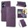 Custodia in pelle con 3 slot per carte e motivo a fiori di rosa per Realme C55 (viola scuro) Custodia in pelle con 3 slot per carte e motivo a fiori di rosa per Realme C55 (viola scuro)