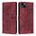 Per iPhone 15 Custodia per telefono in pelle smerigliata retrò con motivo mandala in rilievo (rosso) Per iPhone 15 Custodia per telefono in pelle smerigliata retrò con motivo mandala in rilievo (rosso)