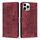 Per iPhone 14 Pro Max Custodia per telefono in pelle smerigliata retrò con motivo mandala in rilievo (rosso) Per iPhone 14 Pro Max Custodia per telefono in pelle smerigliata retrò con motivo mandala in rilievo (rosso)