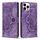 Per iPhone 14 Pro Max Custodia per telefono in pelle smerigliata retrò con motivo mandala in rilievo (viola) Per iPhone 14 Pro Max Custodia per telefono in pelle smerigliata retrò con motivo mandala in rilievo (viola)