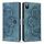 Per iPhone X / XS Custodia per telefono in pelle smerigliata retrò con stampa mandala (blu) Per iPhone X / XS Custodia per telefono in pelle smerigliata retrò con stampa mandala (blu)