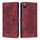 Per iPhone XS Max Custodia per telefono in pelle smerigliata retrò con motivo mandala in rilievo (rosso) Per iPhone XS Max Custodia per telefono in pelle smerigliata retrò con motivo mandala in rilievo (rosso)