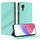 Per Samsung Galaxy XCover 5 Custodia per telefono in pelle retrò con portafoglio multifunzionale in rilievo (verde menta) Per Samsung Galaxy XCover 5 Custodia per telefono in pelle retrò con portafoglio multifunzionale in rilievo (verde menta)