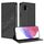 Per Samsung Galaxy XCover6 Pro Custodia per telefono in pelle retrò con portafoglio multifunzionale in rilievo (nero) Per Samsung Galaxy XCover6 Pro Custodia per telefono in pelle retrò con portafoglio multifunzionale in rilievo (nero)