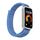 Per Huawei Band 10/9/8 Cinturino per orologio con gancio e passante in nylon con connettore metallico (blu mantello) Per Huawei Band 10/9/8 Cinturino per orologio con gancio e passante in nylon con connettore metallico (blu mantello)