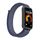 Per Huawei Band 10/9/8 Cinturino per orologio con gancio e passante in nylon con connettore metallico (blu notte) Per Huawei Band 10/9/8 Cinturino per orologio con gancio e passante in nylon con connettore metallico (blu notte)