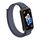 Per Huawei Band 10/9/8 Cinturino per orologio con gancio e passante in nylon con connettore in plastica (blu notte) Per Huawei Band 10/9/8 Cinturino per orologio con gancio e passante in nylon con connettore in plastica (blu notte)