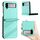 Per Samsung Galaxy Z Flip3 5G Custodia per telefono in pelle retrò con portafoglio multifunzionale in rilievo (verde menta) Per Samsung Galaxy Z Flip3 5G Custodia per telefono in pelle retrò con portafoglio multifunzionale in rilievo (verde menta)