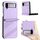 Per Samsung Galaxy Z Flip3 5G Custodia per telefono in pelle retrò con portafoglio multifunzionale in rilievo (viola chiaro) Per Samsung Galaxy Z Flip3 5G Custodia per telefono in pelle retrò con portafoglio multifunzionale in rilievo (viola chiaro)