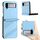 Per Samsung Galaxy Z Flip3 5G Custodia per telefono in pelle retrò con portafoglio multifunzionale in rilievo (azzurro chiaro) Per Samsung Galaxy Z Flip3 5G Custodia per telefono in pelle retrò con portafoglio multifunzionale in rilievo (azzurro chiaro)