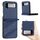 Per Samsung Galaxy Z Flip3 5G Custodia per telefono in pelle retrò con portafoglio multifunzionale in rilievo (blu scuro) Per Samsung Galaxy Z Flip3 5G Custodia per telefono in pelle retrò con portafoglio multifunzionale in rilievo (blu scuro)