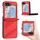 Per Samsung Galaxy Z Flip5 5G Custodia per telefono in pelle retrò con portafoglio multifunzionale in rilievo (rosso) Per Samsung Galaxy Z Flip5 5G Custodia per telefono in pelle retrò con portafoglio multifunzionale in rilievo (rosso)