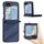 Per Samsung Galaxy Z Flip6 5G Custodia per telefono in pelle retrò con portafoglio multifunzionale in rilievo (blu scuro) Per Samsung Galaxy Z Flip6 5G Custodia per telefono in pelle retrò con portafoglio multifunzionale in rilievo (blu scuro)
