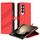 Per Samsung Galaxy Z Fold3 5G Custodia per telefono in pelle retrò con portafoglio multifunzionale in rilievo (rosso) Per Samsung Galaxy Z Fold3 5G Custodia per telefono in pelle retrò con portafoglio multifunzionale in rilievo (rosso)