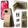 Per Google Pixel 9a Twill Tessuto Pelle Verticale Flip RFID Card Bag Custodia per Telefono (Cachi)
