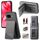 Per Google Pixel 9a Twill Tessuto Pelle Verticale Flip RFID Card Bag Custodia per Telefono (Grigio) Per Google Pixel 9a Twill Tessuto Pelle Verticale Flip RFID Card Bag Custodia per Telefono (Grigio)