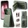 Per OPPO Reno13 Pro Global Twill Tessuto Pelle Vertical Flip RFID Card Bag Custodia per telefono (verde)