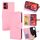 Per Motorola Moto G05 Custodia in pelle con texture di cristallo (rosa)