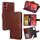 Per Motorola Moto G05 Custodia in pelle con texture di cristallo (marrone) Per Motorola Moto G05 Custodia in pelle con texture di cristallo (marrone)