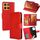 Per Motorola Moto G15 / G15 Power Custodia in pelle con texture Crystal (rosso) Per Motorola Moto G15 / G15 Power Custodia in pelle con texture Crystal (rosso)