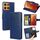 Per Motorola Moto G15 / G15 Power Custodia in pelle con texture Crystal (blu reale) Per Motorola Moto G15 / G15 Power Custodia in pelle con texture Crystal (blu reale)