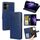 Per OPPO Reno13 F 5G / 4G Custodia in pelle con texture di cristallo (blu reale)